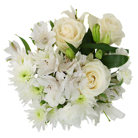 Divine Ivory Garden Flower Centerpieces