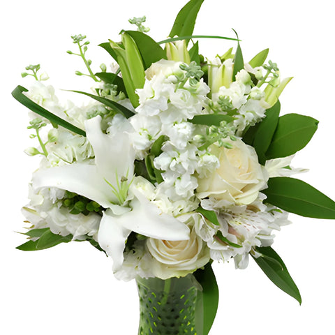 Divine Ivory Garden Flower Centerpieces
