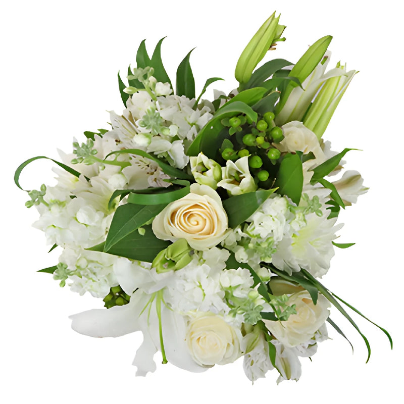 Divine Ivory Garden Flower Centerpieces