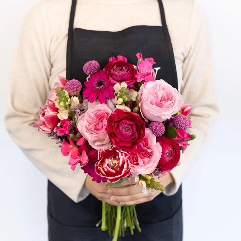 Gummy Pink Flower Bouquet Bar Apron - Image