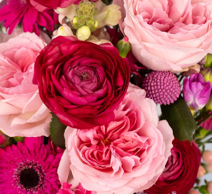 Gummy Pink Flower Bouquet Bar Close Up - Image