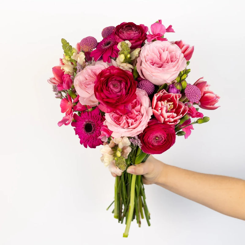 Gummy Pink Flower Bouquet Bar Hand - Image