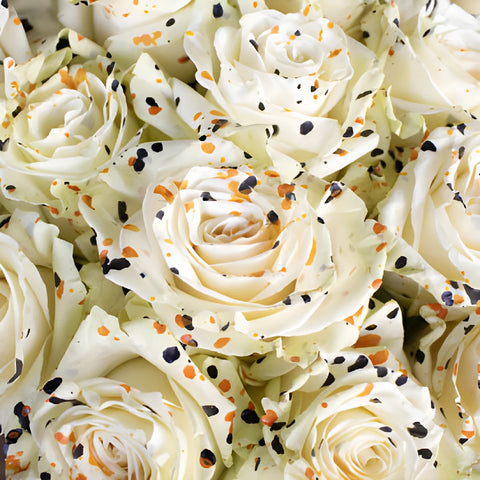 Spooky Scary Halloween Speckled Rose Bouquet