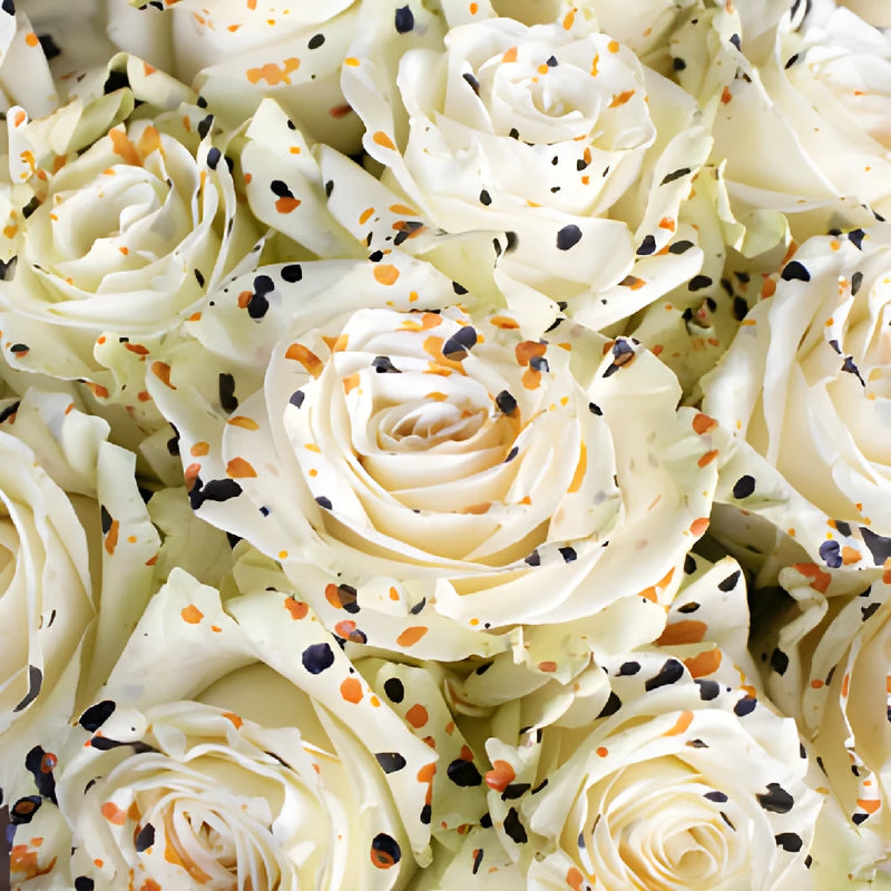 Spooky Scary Halloween Speckled Rose Bouquet