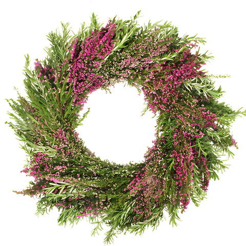 Fresh Heather and Rosemary Wreaths