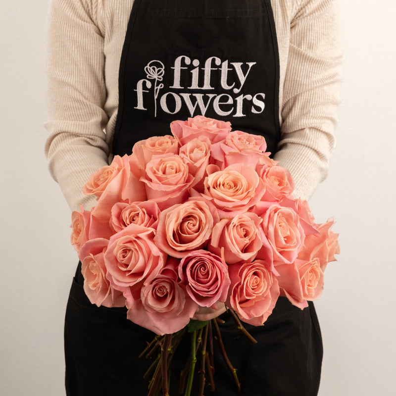 Hermosa Pink Rose Apron - Image