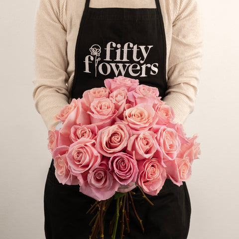 Hermosa Pink Rose Apron - Image