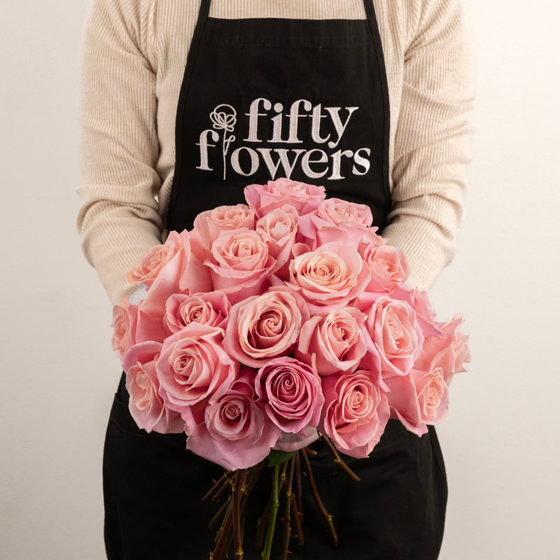 Hermosa Pink Rose Apron - Image