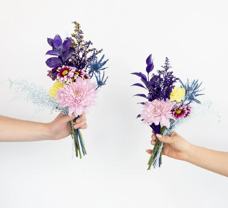 Holographic Purple Flower Bar Close Up - Image