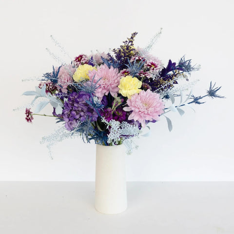 Holographic Purple Flower Bouquet Hand - Image