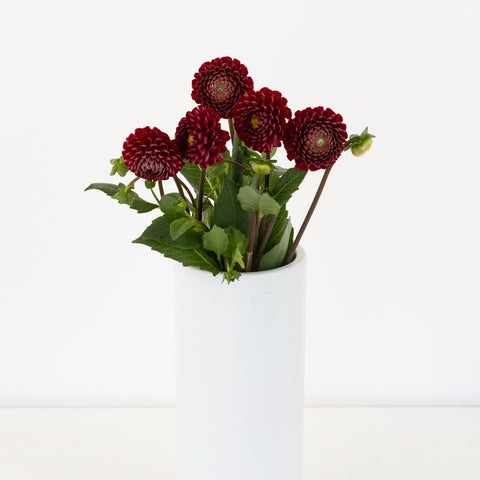 Honeycomb Red Dahlia Flower Vase - Image