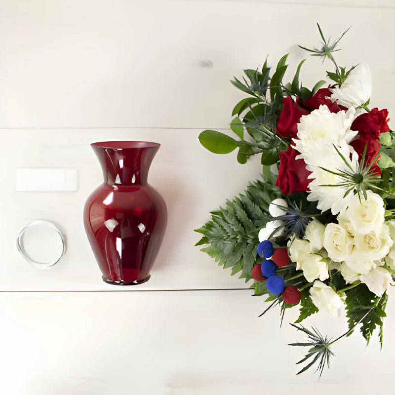 Patriotic Red White and Blue DIY Flower Design Class Kit