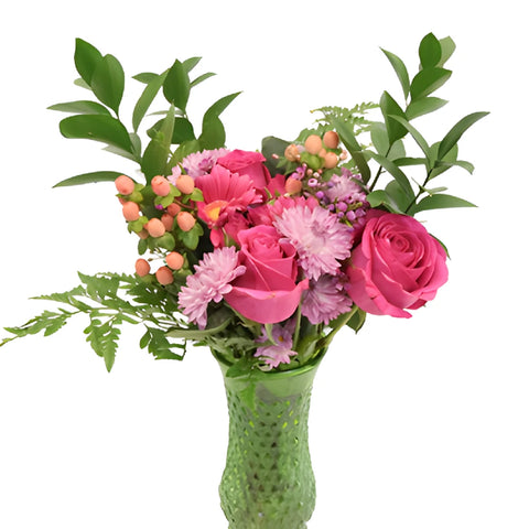 Pink Medley Classic Flower Centerpieces