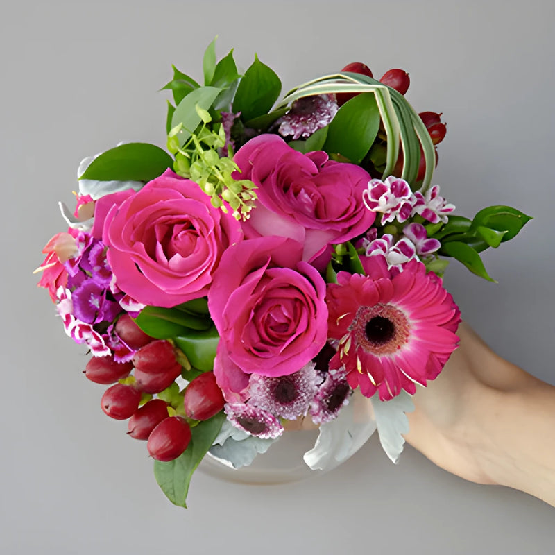 Hot Pink Themed Event Flower Centerpieces