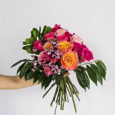 Hot Popping Pink Wedding Centerpieces Hand - Image