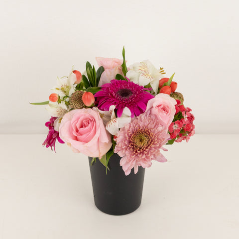 Hues Of Pink Flower Centerpiece Stem - Image