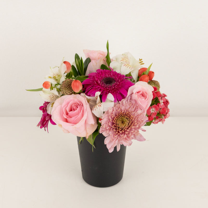 Hues Of Pink Flower Centerpiece Stem - Image