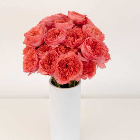 Hues Of Pink Garden Rose Vase - Image