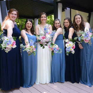 Intimate Bright Wildflower Wedding