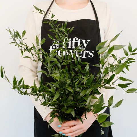 Italian Ruscus Greenery Apron - Image