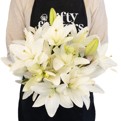 white tube flower lily Buy Wholesale Ivory Hybrid Lily in Bulk