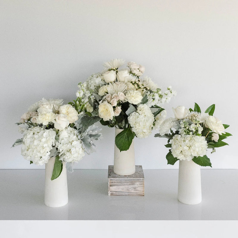 Ivory Oasis Wedding Centerpiece Close Up - Image