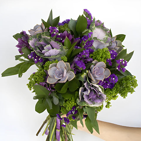 Royal Purple Flower Centerpieces