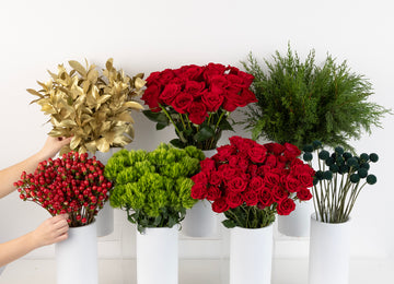 Jingle Bells Bouquet Bar Flower Kit Close Up - Image