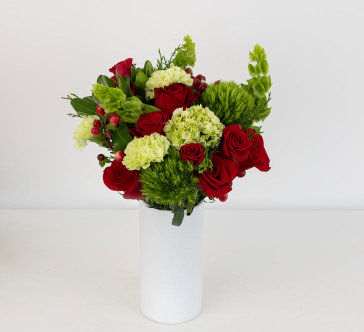 Joyous Noel Flower Bouquet Apron - Image