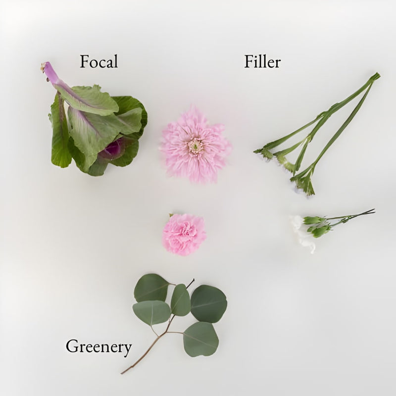Kale Garden Party Bouquet Bar Flower Kit Stem - Image