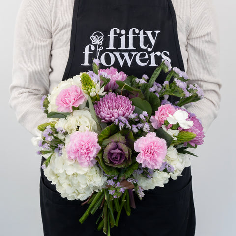 Kale Garden Party Diy Flower Kit Apron - Image
