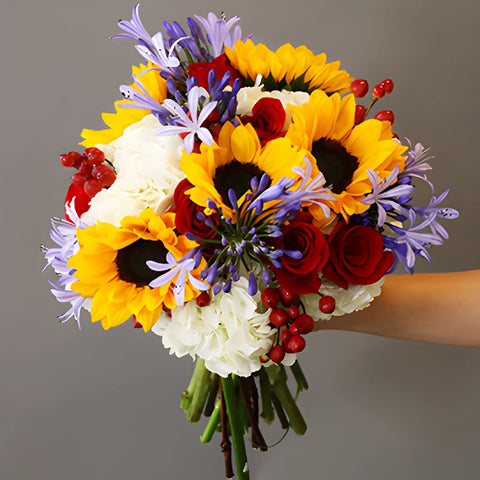 Jubilant Summer Sunflower Bouquet