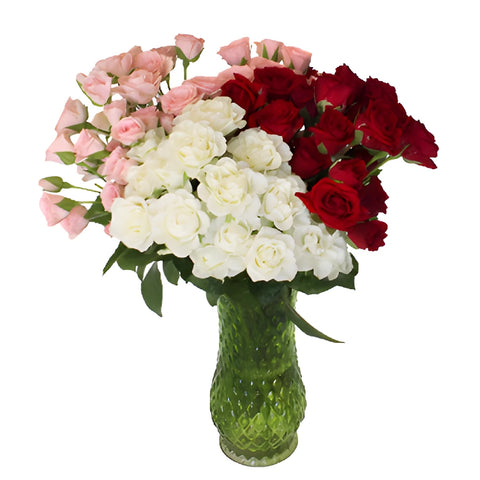 Romantic Colors Petite Spray Rose Mix