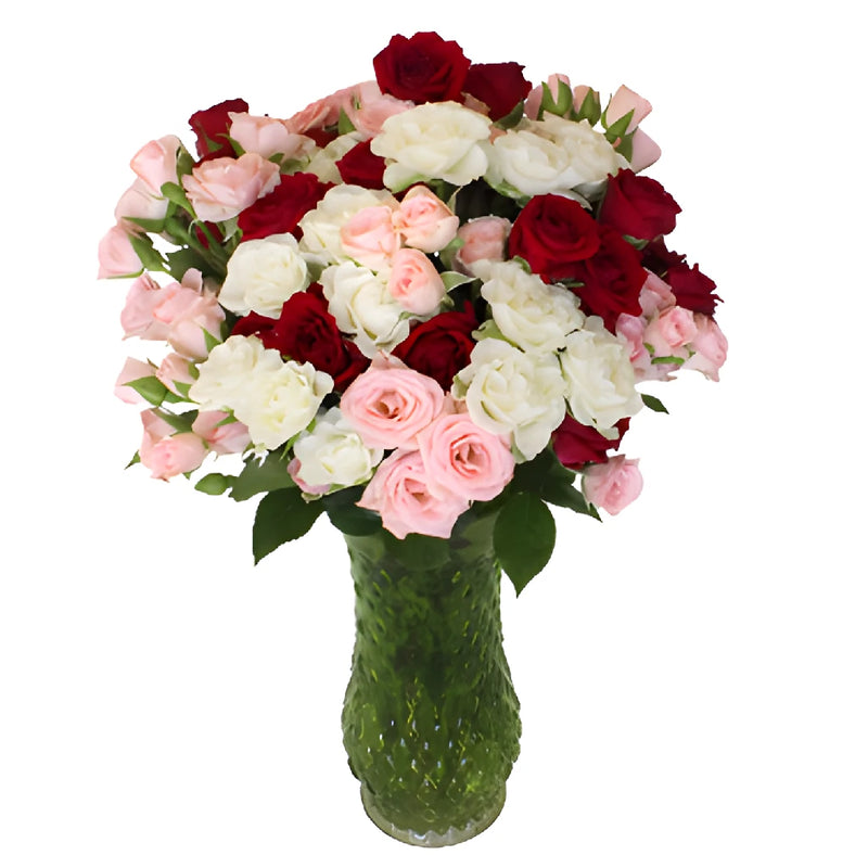 Romantic Colors Petite Spray Rose Mix