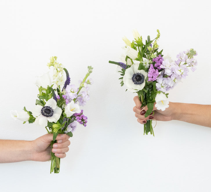 Lavender Dreams Bouquet Bar Flower Kit Vase - Image
