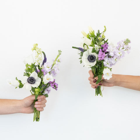 Lavender Dreams Bouquet Bar Flower Kit Vase - Image