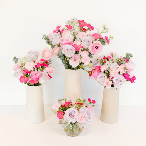 lavender plant centerpieces Buy Wholesale Dreamy Pink Garden Flower Centerpiece in Bulk