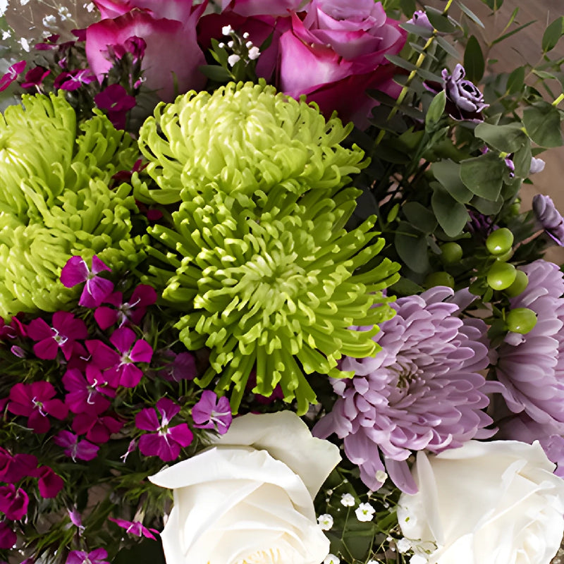 Floral Fancy Purple DIY Flower Design Class Kit