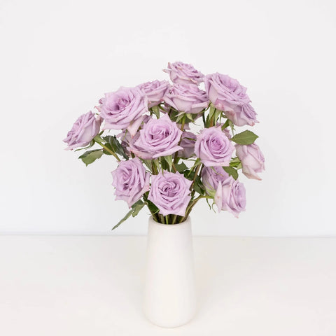 Lavender Valentines Day Rose Special Vase - Image
