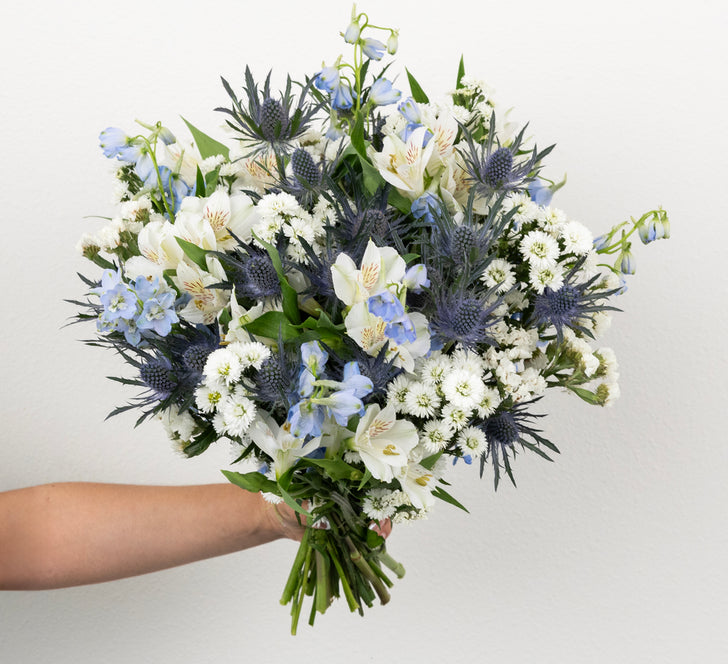 Light Blue Magic Diy Flower Kit Vase - Image