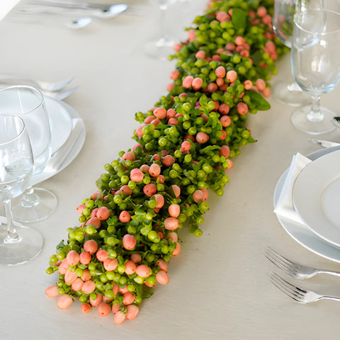 Pink Pastel Hypericum Berry Garland