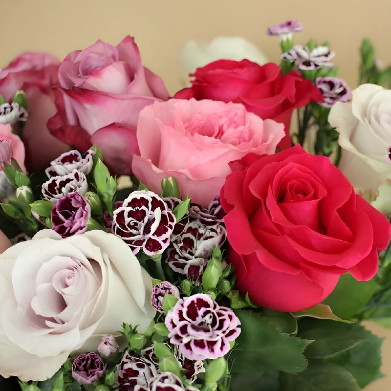 Love Is Alive Valentine Flower Bouquet Close Up - Image