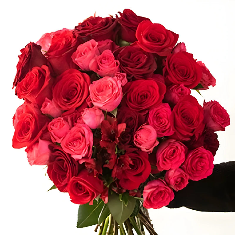 Love Is Kind Red Rose Arrangement Hand - Image