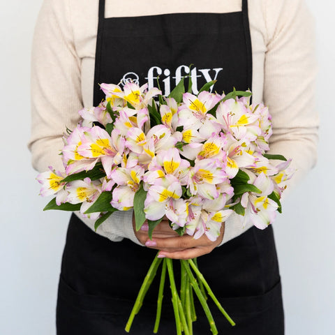 Lovely Lilac Peruvian Lily Apron - Image