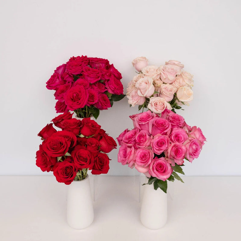 Lovely Valentines Day Rose Mix Vase - Image