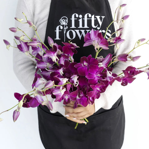 Magnetic Magic Orchid Flower Apron - Image