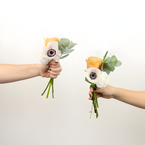 Maple And Merlot Bouquet Bar Flower Kit Vase - Image