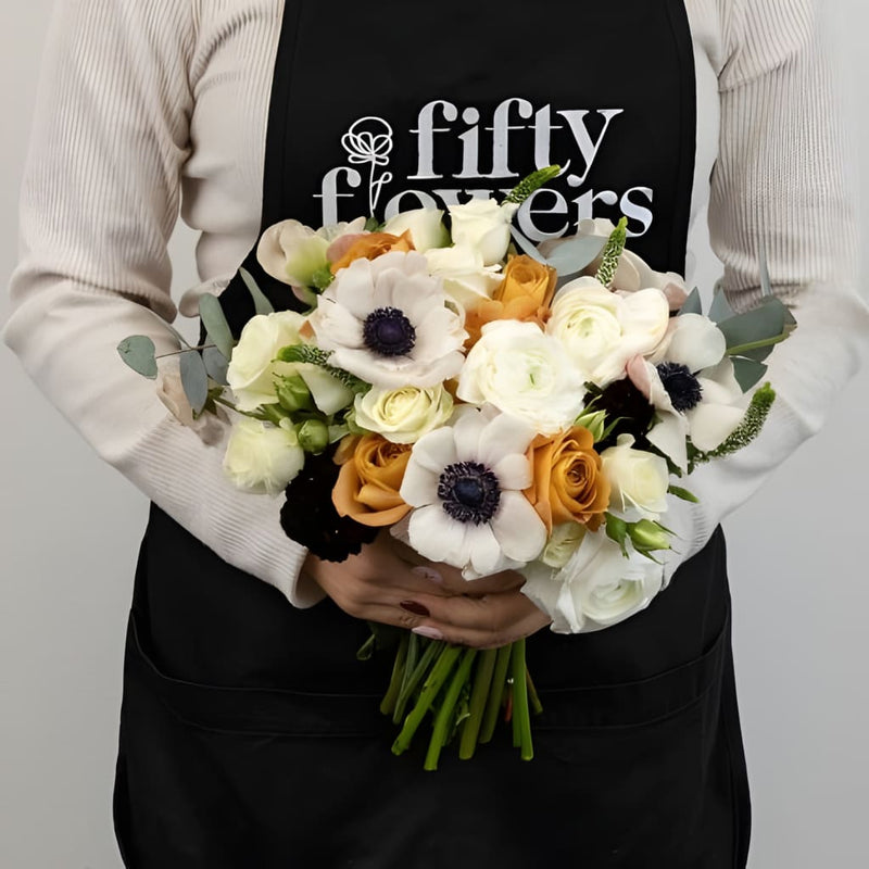 Maple And Merlot Diy Flower Kit Apron - Image