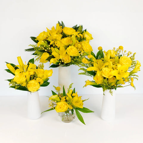 Mellow Yellow Centerpiece Close Up - Image