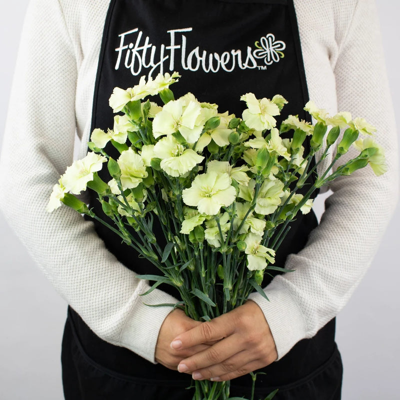 Mint Green Solomio Flower Bunch in Hand